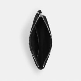 Corner Zip Wristlet in Signature Denim