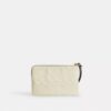Corner Zip Wristlet in Signature Leather