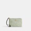 Corner Zip Wristlet with Floral Print