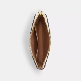 Corner Zip Wristlet with Heart Rivets