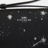 Corner Zip Wristlet with Star Print