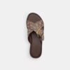 Crisscross Buckle Sandal in Signature Jacquard