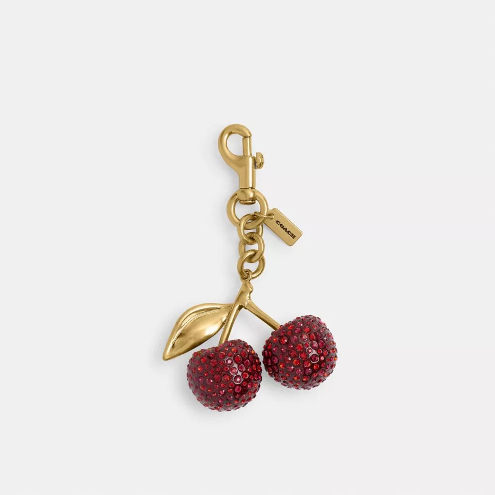 Crystal Cherry Bag Charm