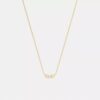 Cube Pearl Rondelle Pendant Necklace