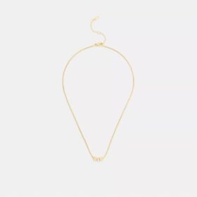 Cube Pearl Rondelle Pendant Necklace
