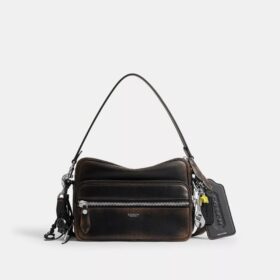Dakota Crossbody Bag in Loved Leather with Charms