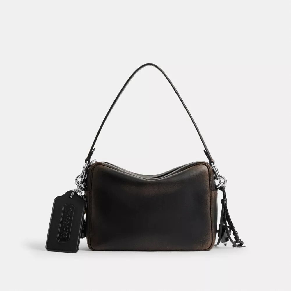 Dakota Crossbody Bag in Loved Leather with Charms