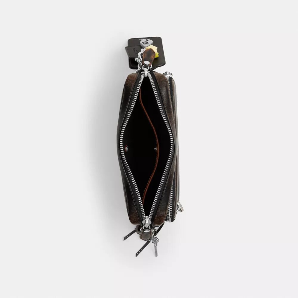 Dakota Crossbody Bag in Loved Leather with Charms