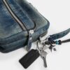 Dakota Crossbody Bag in Regenerative Cotton Denim with Charms