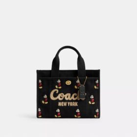 Disney X Coach Cargo Tote Bag 26 with Mickey Mouse in Regenerative Cotton Canvas