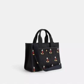 Disney X Coach Cargo Tote Bag 26 with Mickey Mouse in Regenerative Cotton Canvas