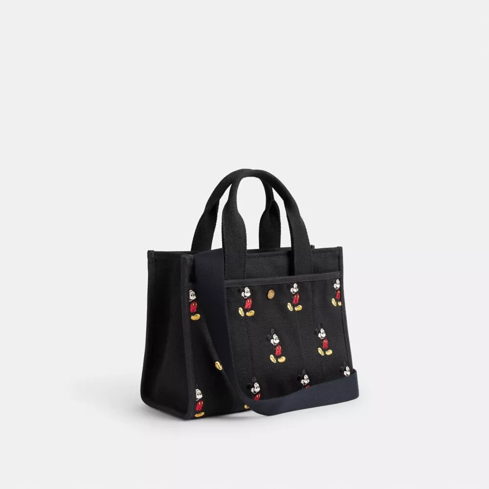 Disney X Coach Cargo Tote Bag 26 with Mickey Mouse in Regenerative Cotton Canvas