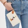 Disney X Coach Essential Small Wristlet in Regenerative Leather with Mickey Mouse