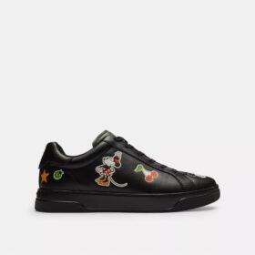 Disney X Coach High Line Sneaker with Sticker Print