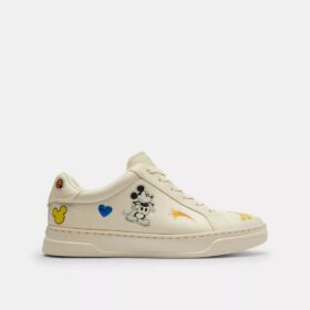 Disney X Coach High Line Sneaker with Sticker Print