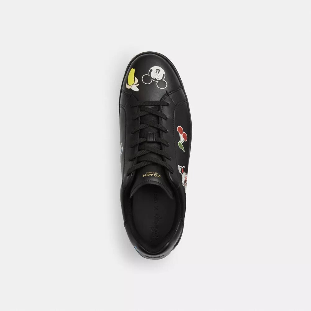 Disney X Coach High Line Sneaker with Sticker Print