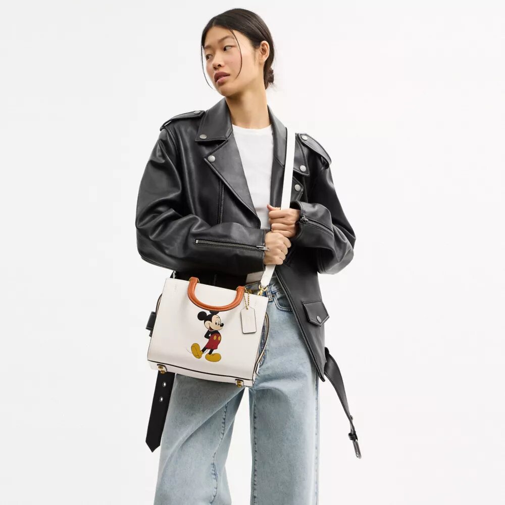Disney X Coach Rogue Bag 25 with Mickey Mouse