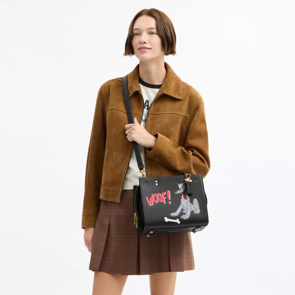 Disney X Coach Rogue Bag 25 with Pluto