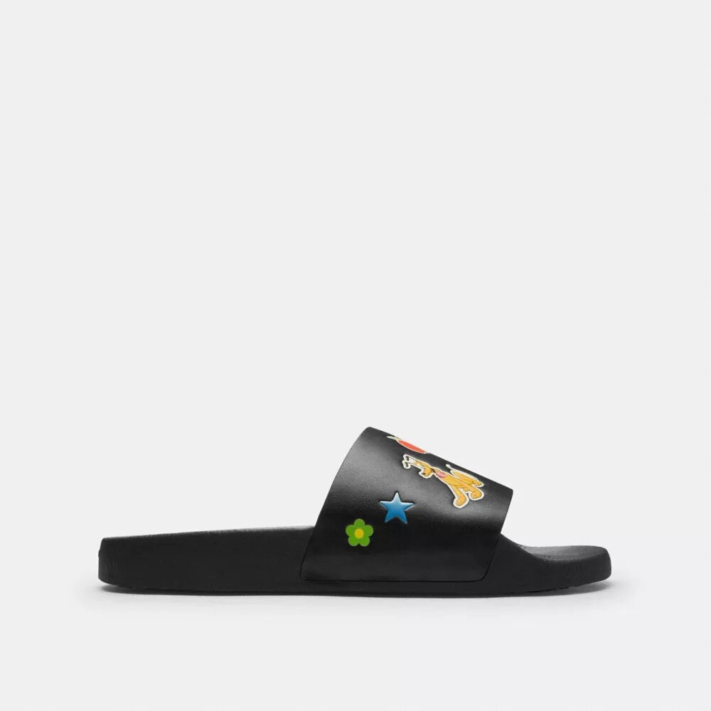 Disney X Coach Slide with Sticker Print