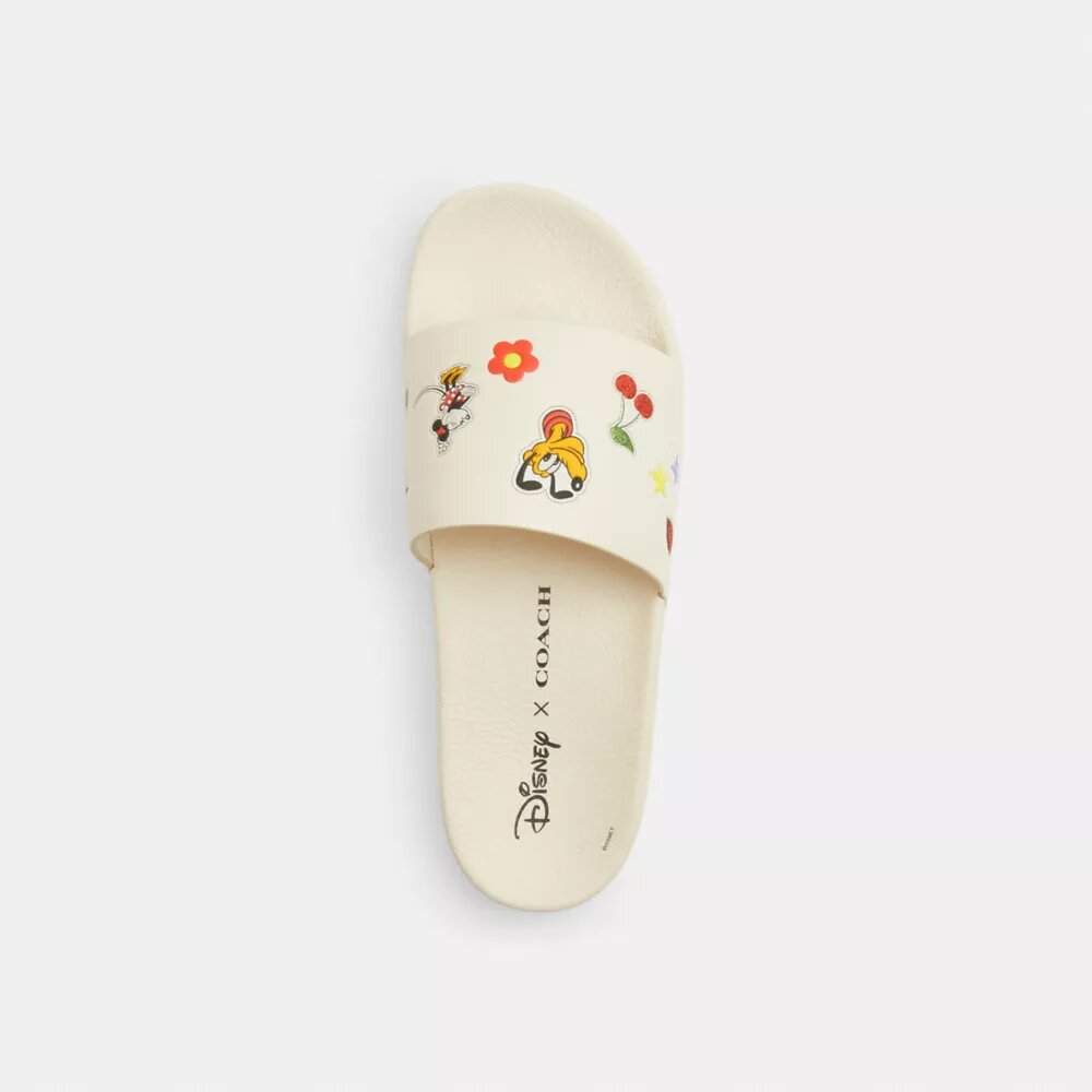 Disney X Coach Udele Sport Slide with Sticker Print