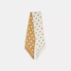 Distressed Dot Print Silk Wide Skinny Scarf