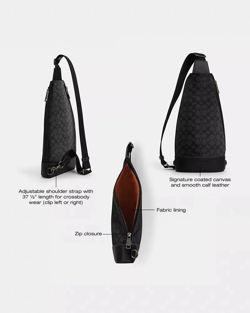 Dominic Sling Pack in Signature Canvas