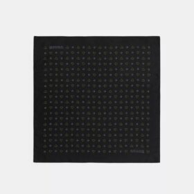 Dotty Heart Print Silk Bandana