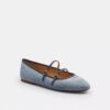 Double Buckle Mary Jane in Loved Denim