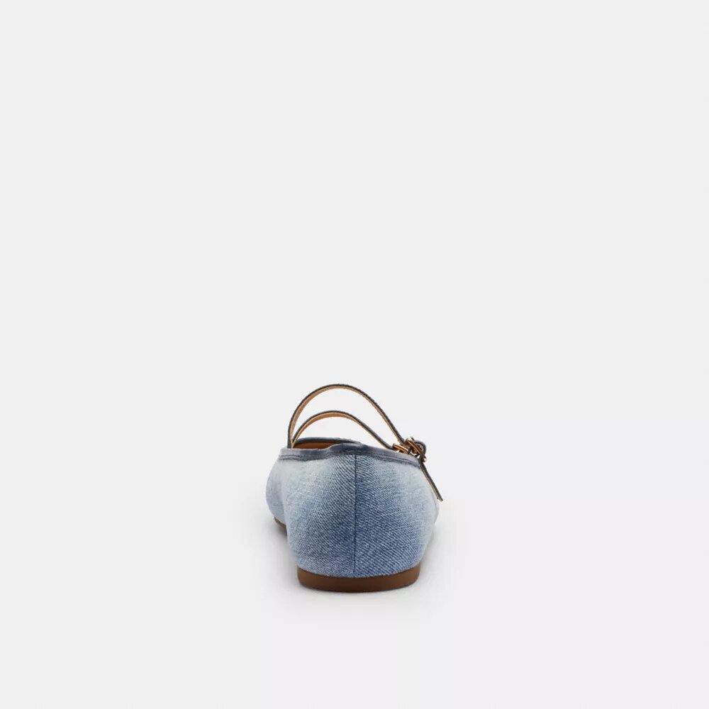 Double Buckle Mary Jane in Loved Denim