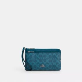 Double Zip Wallet in Signature Canvas