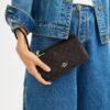 Double Zip Wallet in Signature Canvas