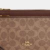 Double Zip Wallet in Signature Canvas