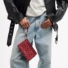 Double Zip Wallet in Signature Denim