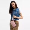 Double Zip Wallet in Signature Denim
