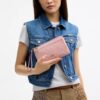Double Zip Wallet in Signature Denim