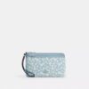 Double Zip Wristlet with Floral Print