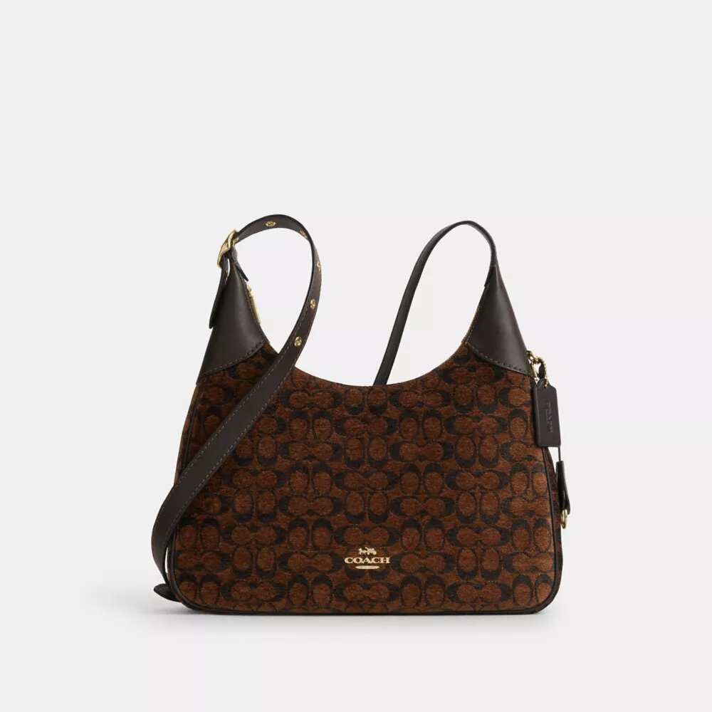 Ella Shoulder Bag in Signature Chenille