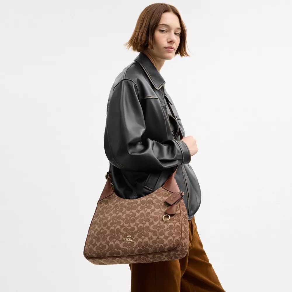 Ella Shoulder Bag in Signature Chenille
