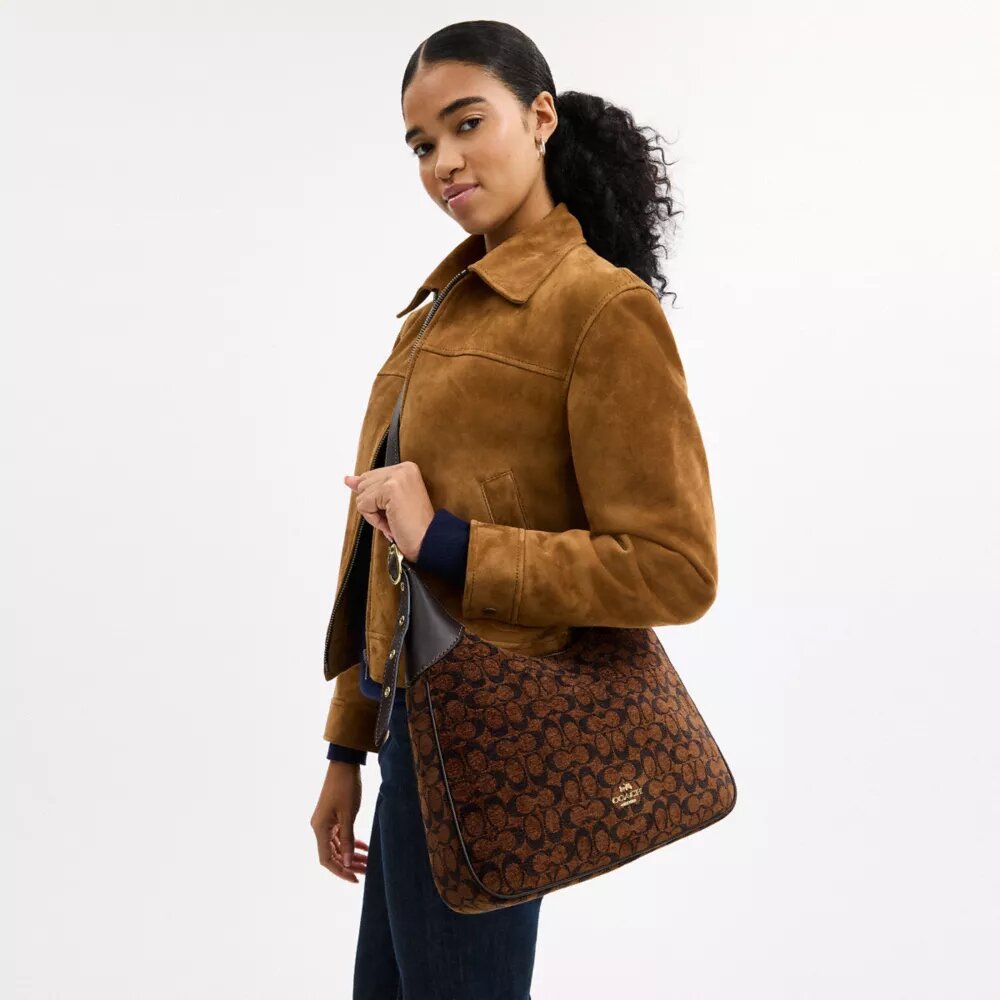 Ella Shoulder Bag in Signature Chenille