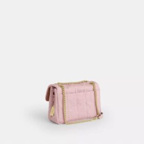 Elodie Crossbody Bag 18 in Loved Denim with Quilting