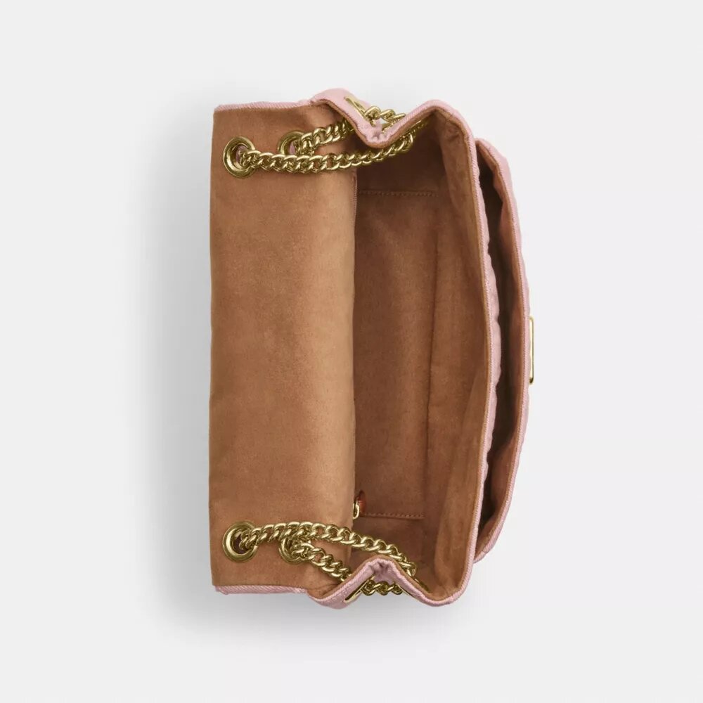 Elodie Crossbody Bag in Loved Denim with Quilting