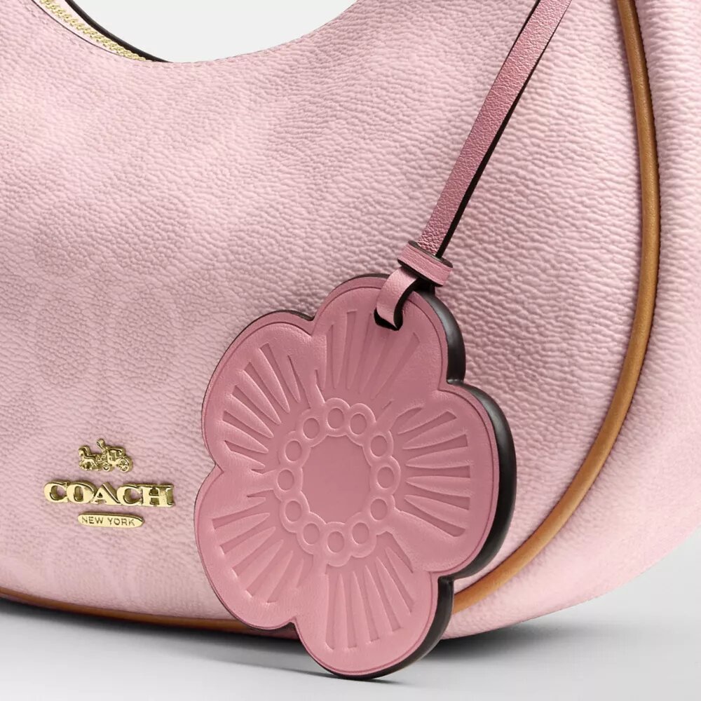 Emily Shoulder Bag in Signature Canvas with Charms