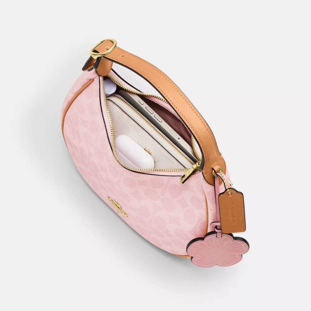 Emily Shoulder Bag in Signature Canvas with Charms
