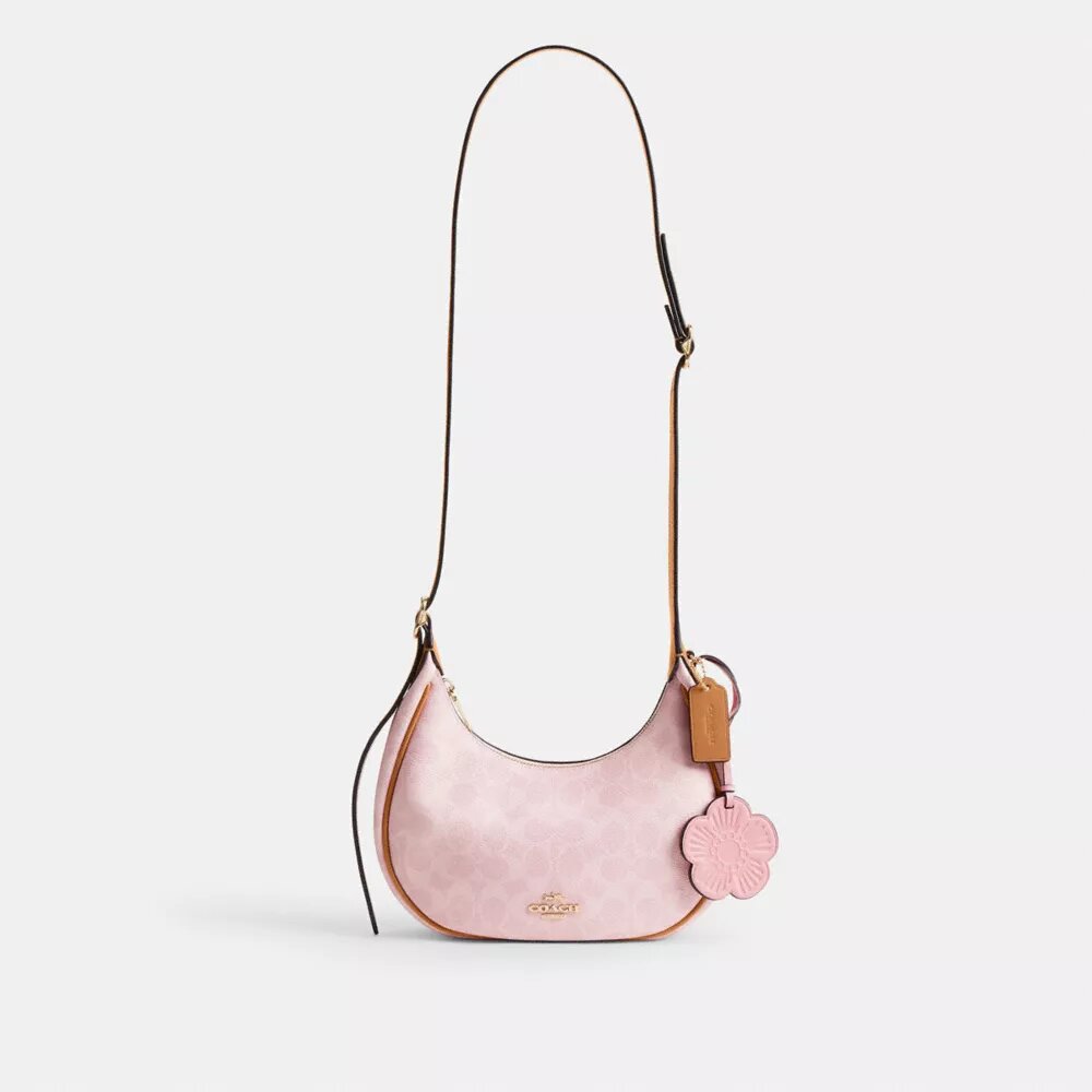 Emily Shoulder Bag in Signature Canvas with Charms