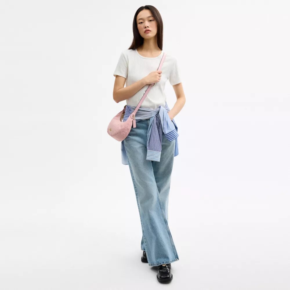 Emily Shoulder Bag in Signature Denim