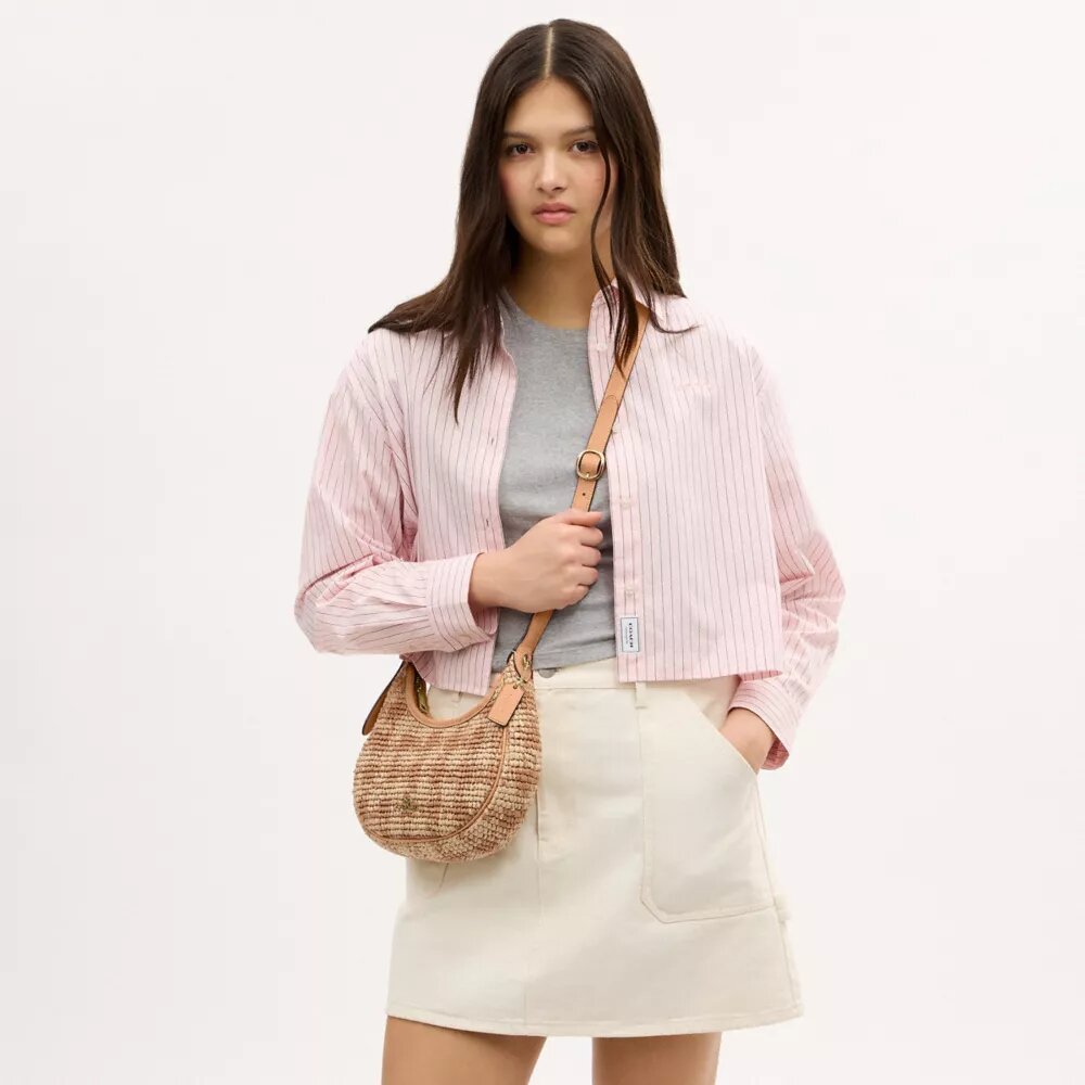 Emily Shoulder Bag with Gingham Print