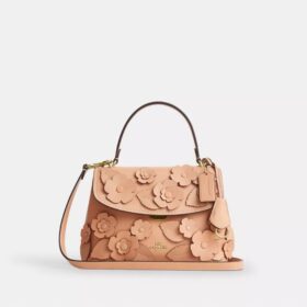 Emory Top Handle Bag with Floral Applique