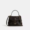 Emory Top Handle Bag with Floral Applique
