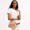 Emory Top Handle Bag with Floral Applique