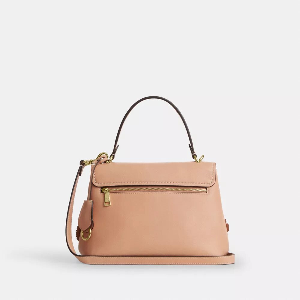 Emory Top Handle Bag with Floral Applique